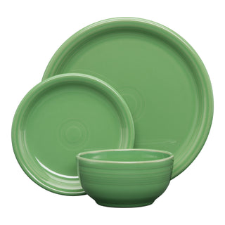 Bistro Coupe 3-Piece Place Setting, Service for 1 - place settings Made in America by The Fiesta Tableware Company