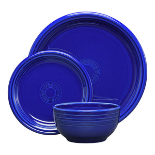 Bistro Coupe 3-Piece Place Setting, Service for 1 - place settings Made in America by The Fiesta Tableware Company