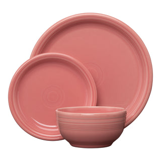 Bistro Coupe 3-Piece Place Setting, Service for 1 - place settings Made in America by The Fiesta Tableware Company