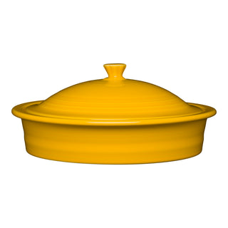 Small 10 Inch Round Covered Casserole 1.4 Quart - bakeware Made in America by The Fiesta Tableware Company