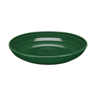 The Fiesta Coupe 8 1/2 Inch Luncheon Bowl (26 OZ) in jade features a round, glossy ceramic design with concentric circular ridges, inspired by the classic Coupe Luncheon Bowl collection.