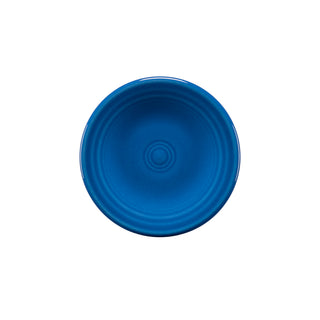 A round, lapis Fiesta Retired 3 Inch Magnet Mini Dinner Plate, viewed from above with concentric patterns, is set against a plain white background.