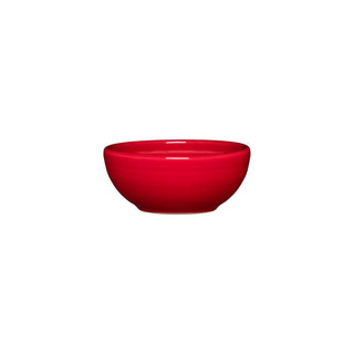A Fiesta 3 3/4 Inch Mini Bowl 5 OZ in scarlet is centered on a plain white background.