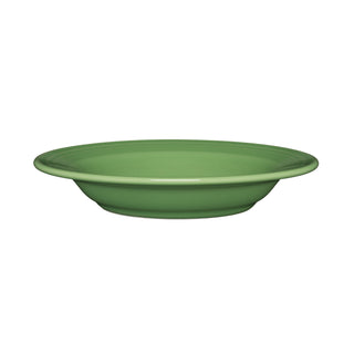 The Fiesta Classic Rim 9 Inch Soup Bowl (13 OZ) in meadow is a round, shallow bowl with a slightly raised rim, made from fully vitrified china and shown on a white background.