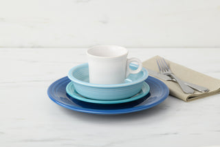 Classic Rim 4-Piece Place Setting, Service for 1 - place settings Made in America by The Fiesta Tableware Company