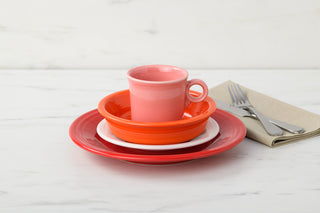 Classic Rim 4-Piece Place Setting, Service for 1 - place settings Made in America by The Fiesta Tableware Company