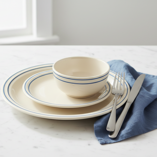 Dinnerware without plate stack