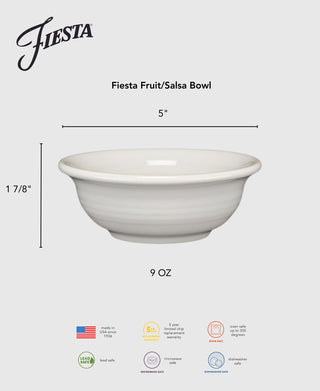 Fiesta 5 Inch Fruit/Salsa Bowl 9 OZ - bowls Made in America by The Fiesta Tableware Company