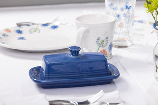 Extra Large Covered Butter Dish 8 1/8 Inch x 5 1/8 Inch - countertop accessories Made in America by The Fiesta Tableware Company