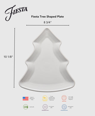 Fiesta Tree Shaped Plate 10 1/8 Inch - plates Made in America by The Fiesta Tableware Company