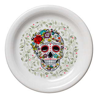 Appetizer Plate SKULL AND VINE Sugar - Fiesta Factory Direct
