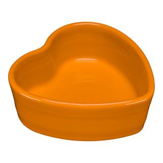 Fiesta Tangerine Orange Heart Ramekin - Made in the America by The Fiesta Tableware Company
