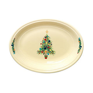 Fiesta Christmas Tree Oval Vegetable Bowl