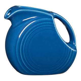 lapis blue fiesta small disk pitcher made in the usa