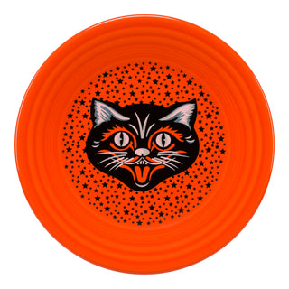 Black Cat Luncheon Plate, fiestaÂ® Black Cat - Fiesta Factory Direct by Homer Laughlin China.  Dinnerware proudly made in the USA.  