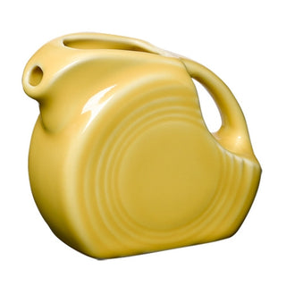 sunflower yellow fiesta small disk pitcher made in the usa